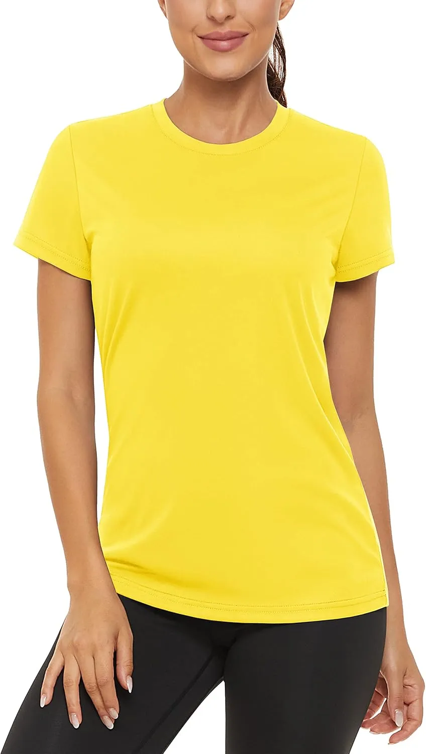 TACVASEN Short Sleeve Shirts for Women Athletic Workout Tops UPF 50  Sun Protection Quick Dry Running T-Shirts