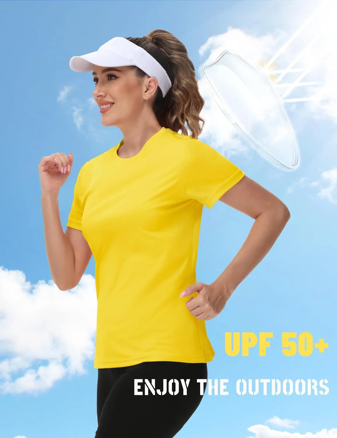 TACVASEN Short Sleeve Shirts for Women Athletic Workout Tops UPF 50  Sun Protection Quick Dry Running T-Shirts