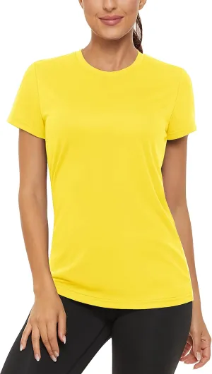 TACVASEN Short Sleeve Shirts for Women Athletic Workout Tops UPF 50  Sun Protection Quick Dry Running T-Shirts