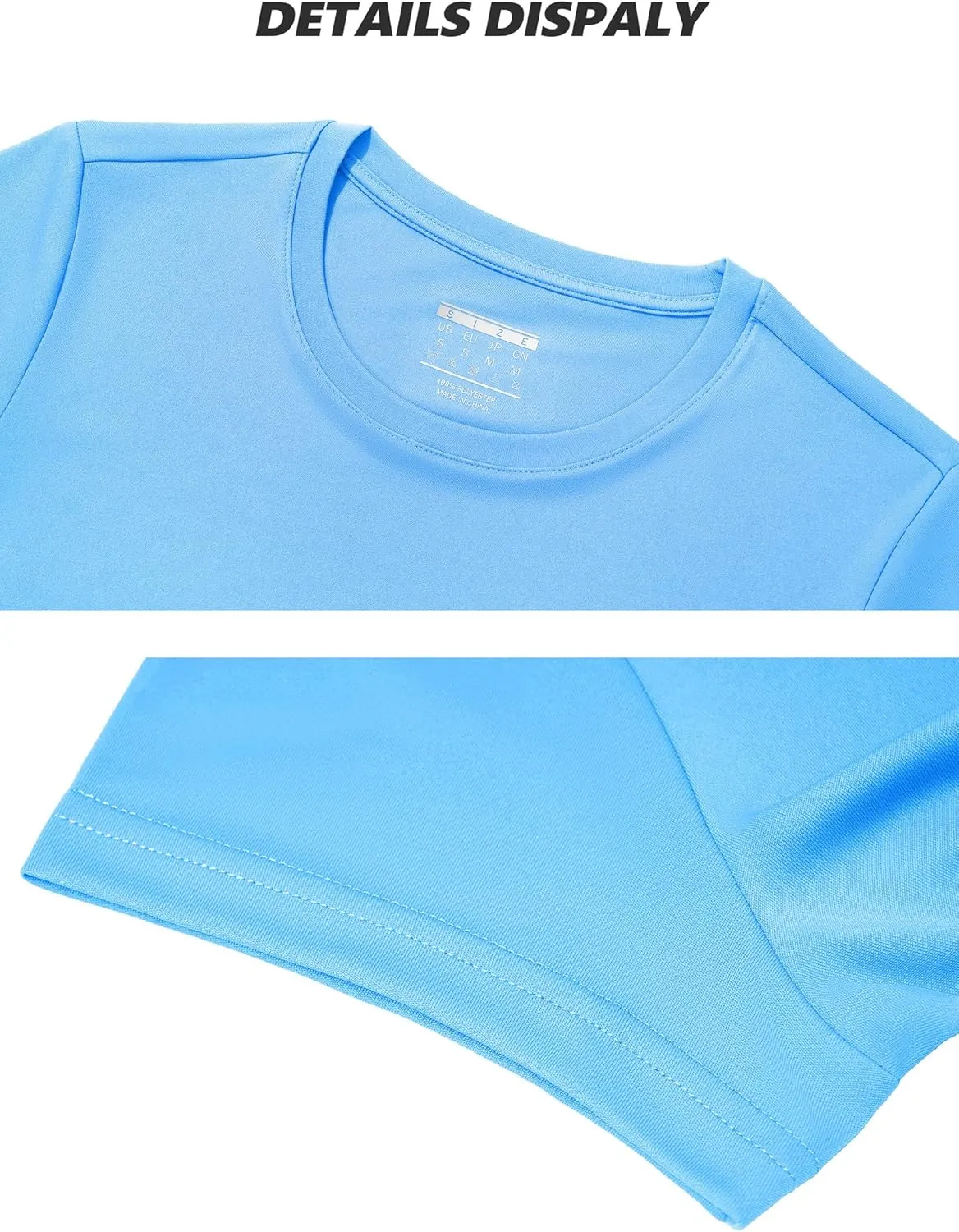 TACVASEN Short Sleeve Shirts for Women Athletic Workout Tops UPF 50  Sun Protection Quick Dry Running T-Shirts