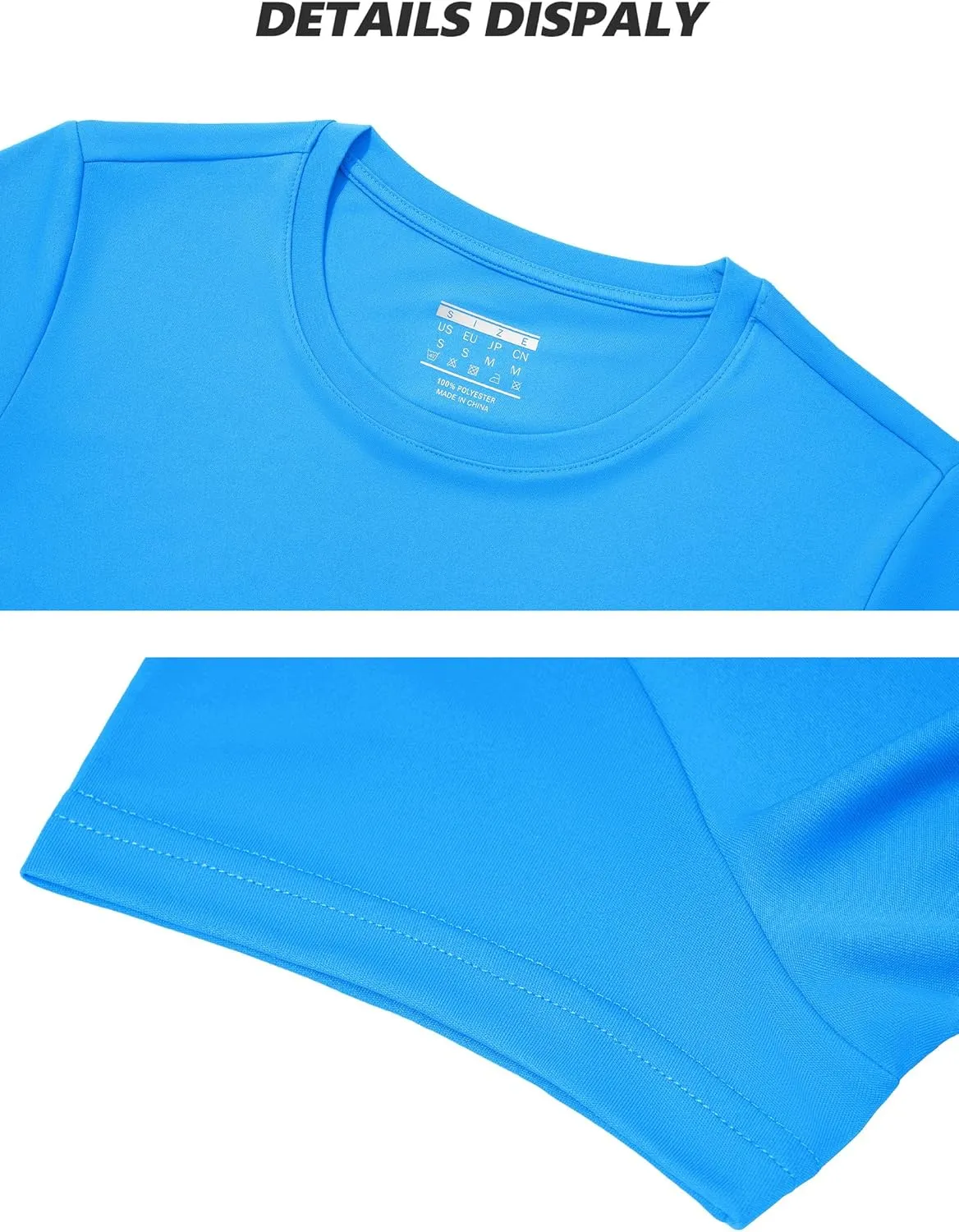 TACVASEN Short Sleeve Shirts for Women Athletic Workout Tops UPF 50  Sun Protection Quick Dry Running T-Shirts