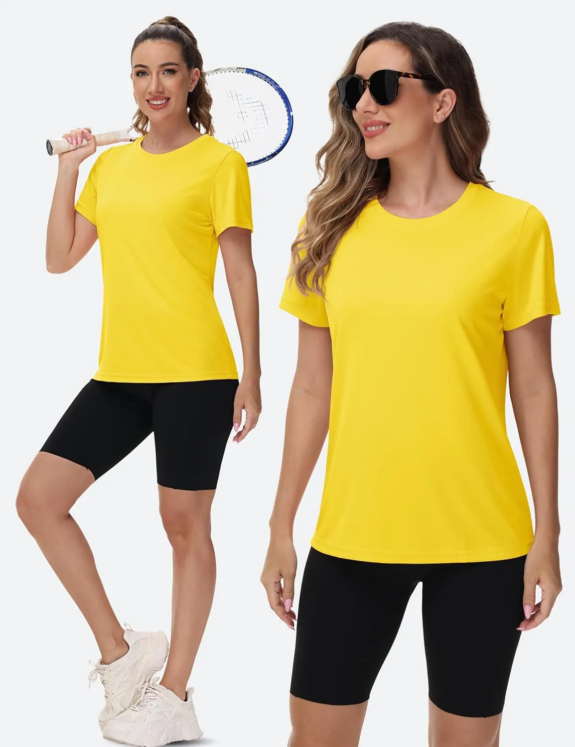 TACVASEN Short Sleeve Shirts for Women Athletic Workout Tops UPF 50  Sun Protection Quick Dry Running T-Shirts