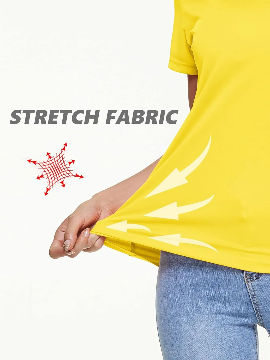 TACVASEN Short Sleeve Shirts for Women Athletic Workout Tops UPF 50  Sun Protection Quick Dry Running T-Shirts