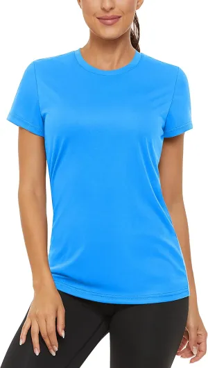 TACVASEN Short Sleeve Shirts for Women Athletic Workout Tops UPF 50  Sun Protection Quick Dry Running T-Shirts