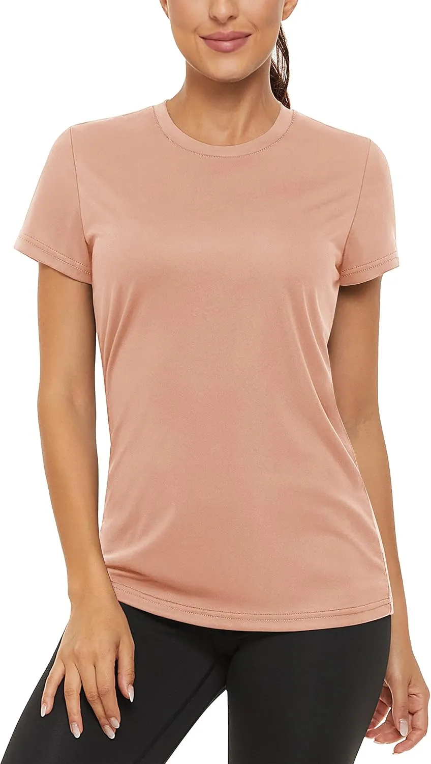 TACVASEN Short Sleeve Shirts for Women Athletic Workout Tops UPF 50  Sun Protection Quick Dry Running T-Shirts