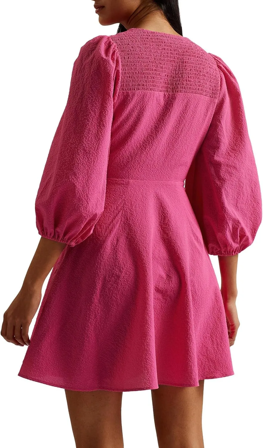Ted Baker Women's Jozelyn Seersucker Tie Front Mini Dress