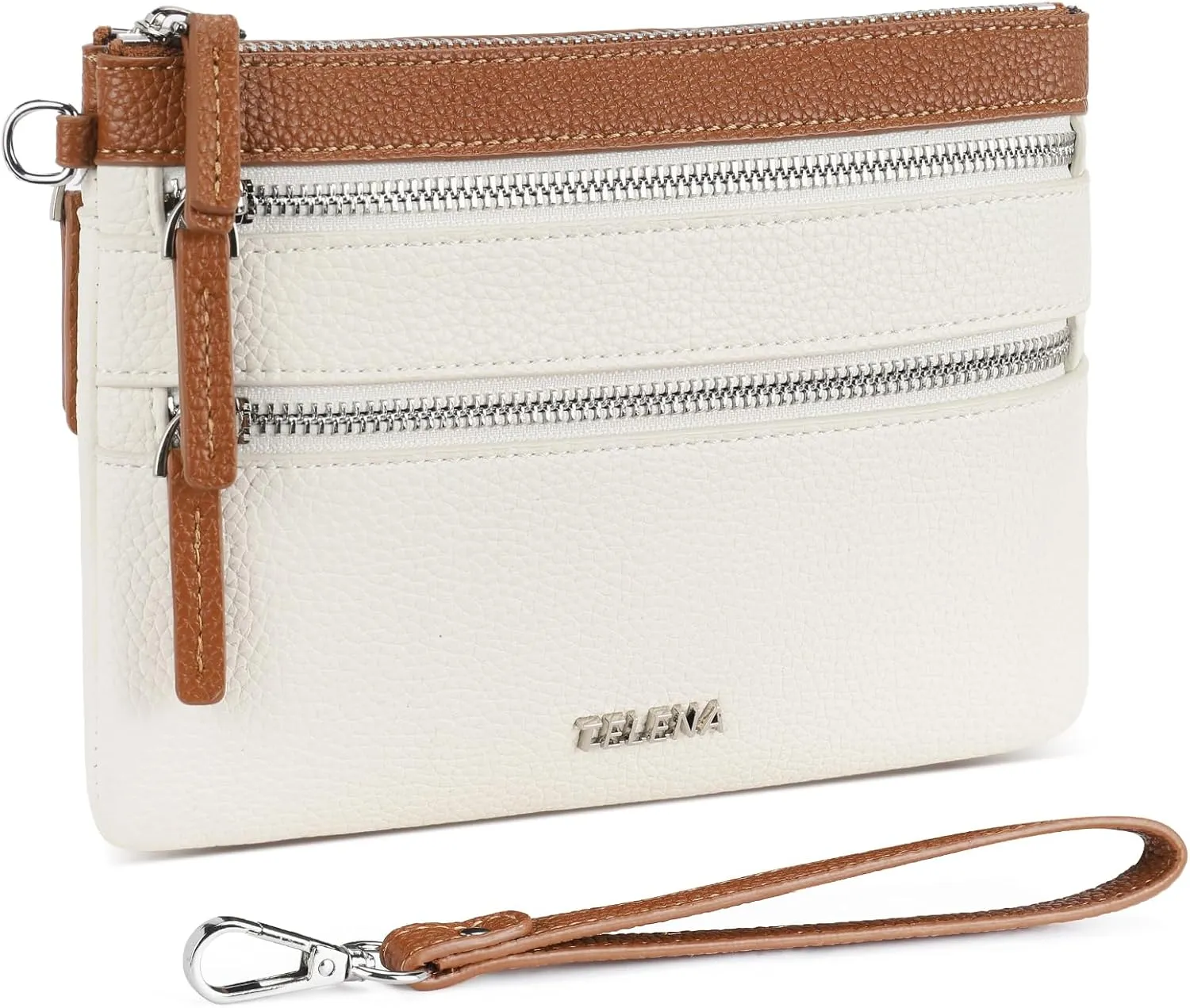 Telena Wristlet Wallets for Women Leather Clutch Purses Ladies Wallet Handbags RFID Blocking Card Holder