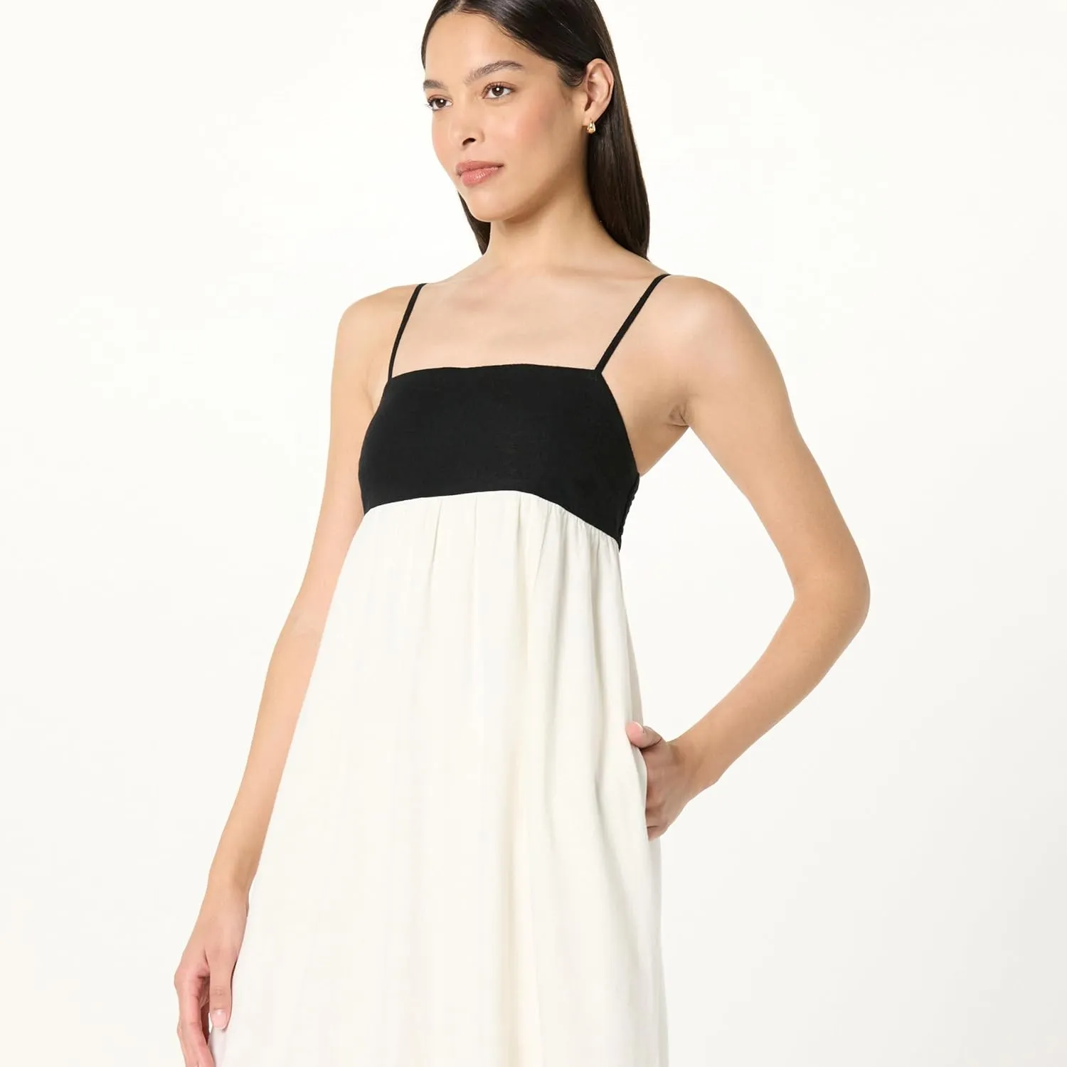 The Drop Women's Colorblock Strappy Maxi Dress