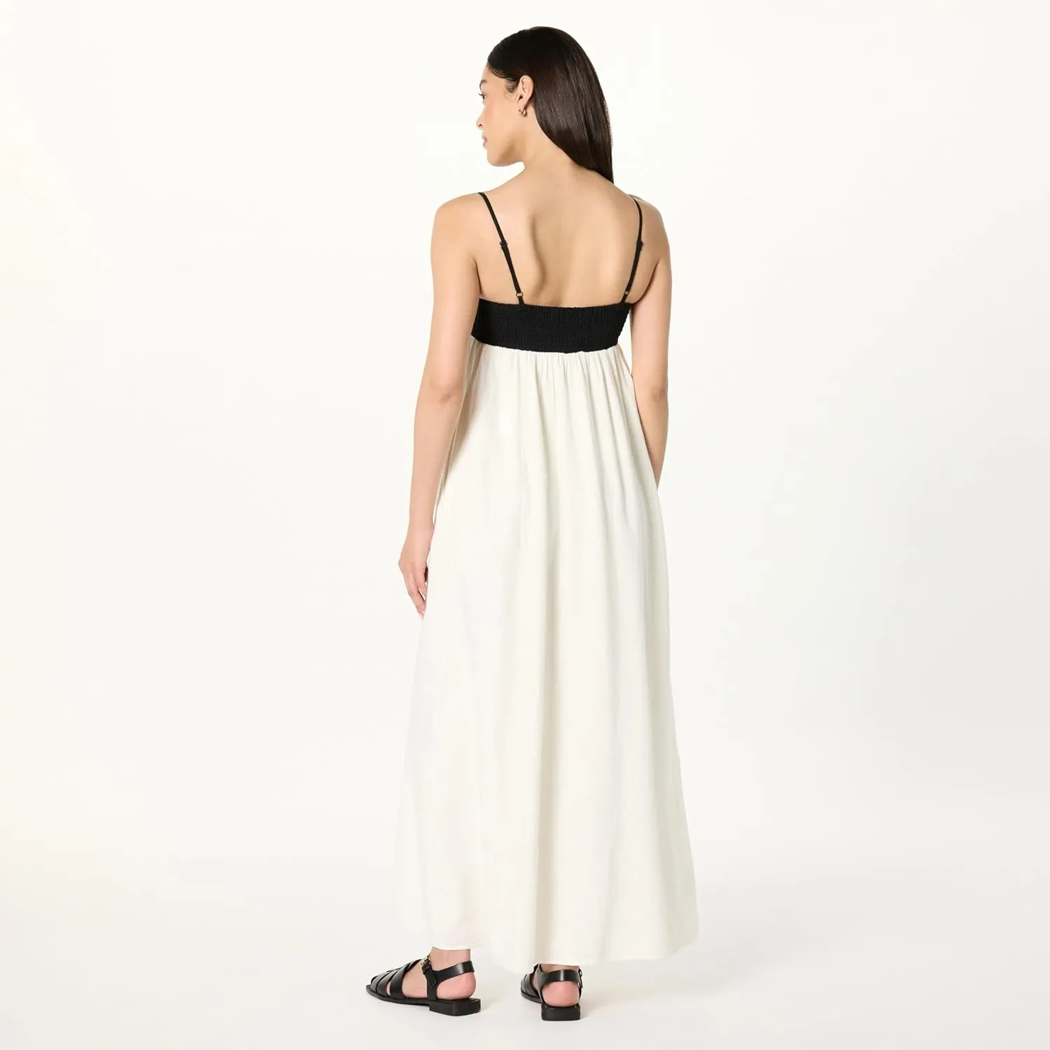 The Drop Women's Colorblock Strappy Maxi Dress