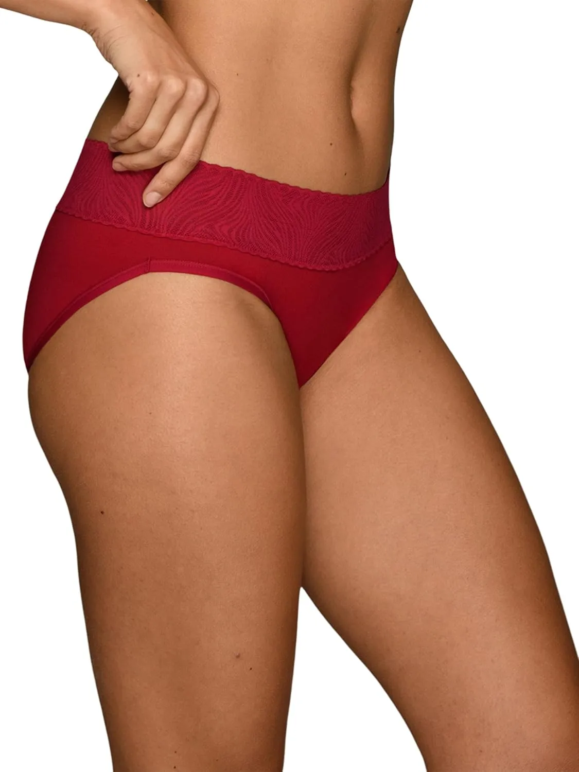 Vanity Fair Women's Effortless Panties for Everyday Wear, Buttery Soft Fabric & Lace