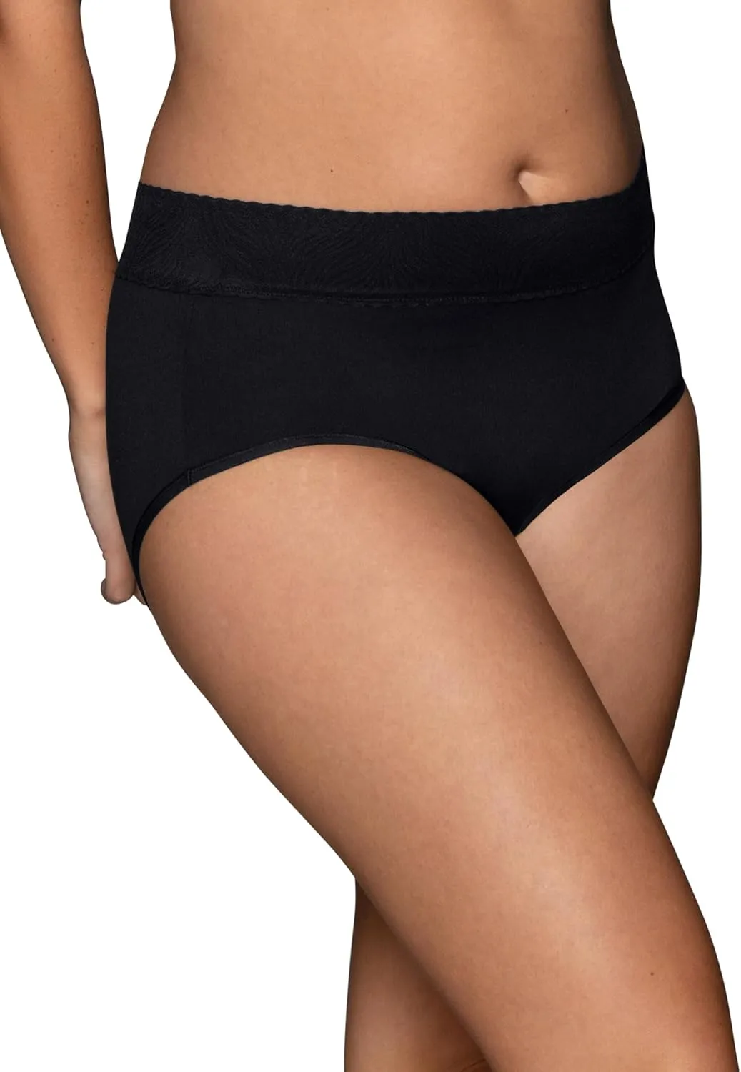 Vanity Fair Women's Effortless Panties for Everyday Wear, Buttery Soft Fabric & Lace