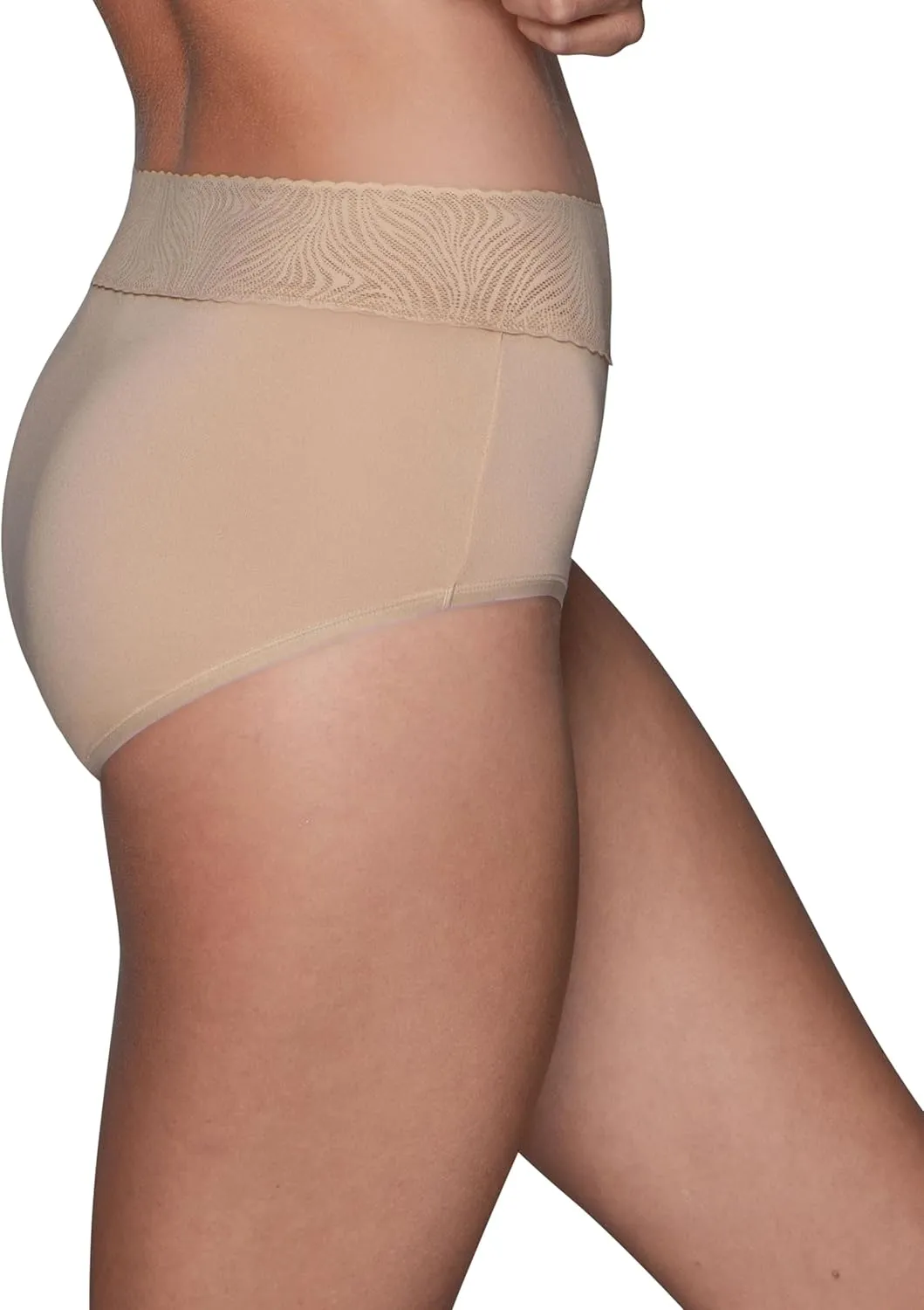 Vanity Fair Women's Effortless Panties for Everyday Wear, Buttery Soft Fabric & Lace