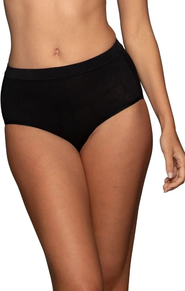 Vanity Fair Women's Effortless Panties for Everyday Wear, Buttery Soft Fabric & Lace