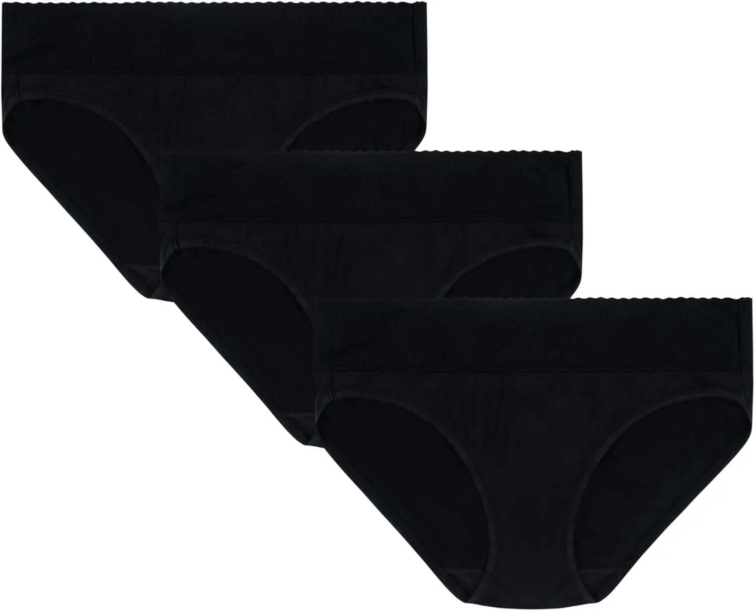 Vanity Fair Women's Effortless Panties for Everyday Wear, Buttery Soft Fabric & Lace
