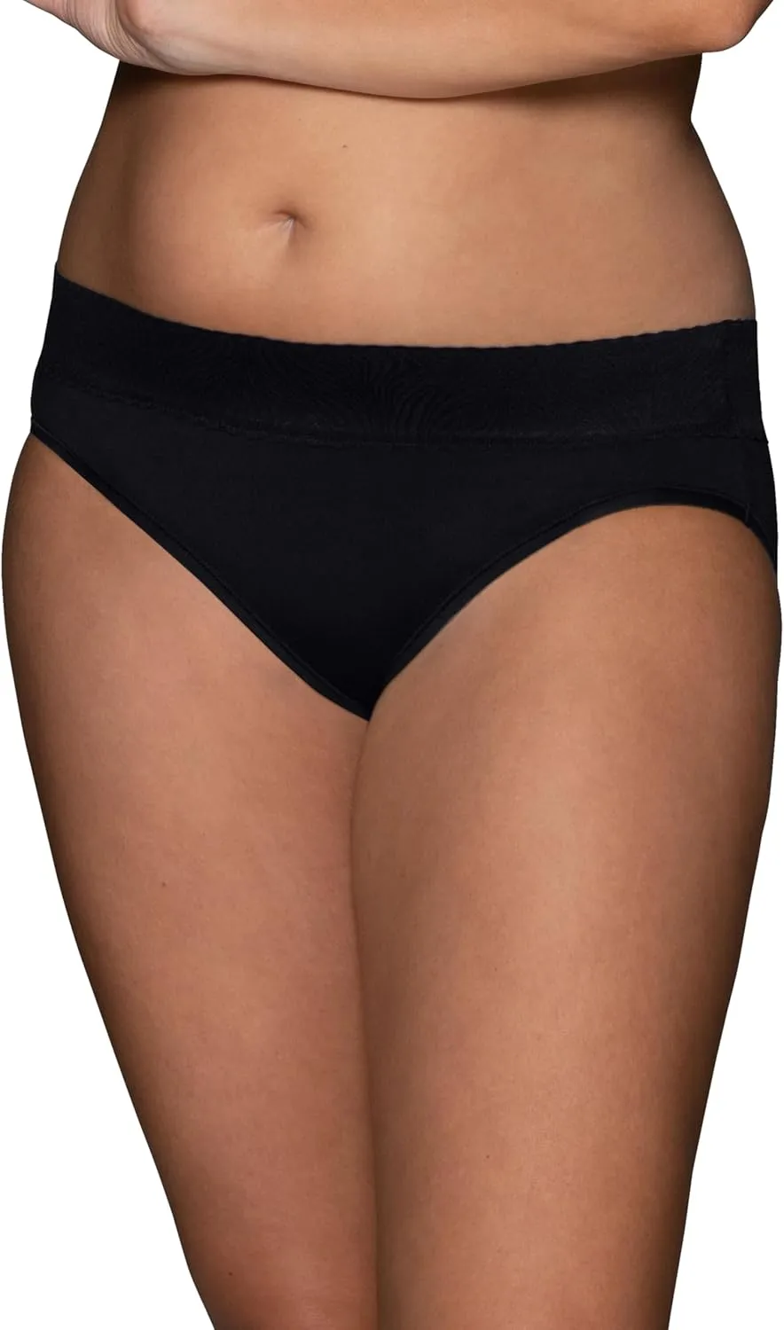 Vanity Fair Women's Effortless Panties for Everyday Wear, Buttery Soft Fabric & Lace