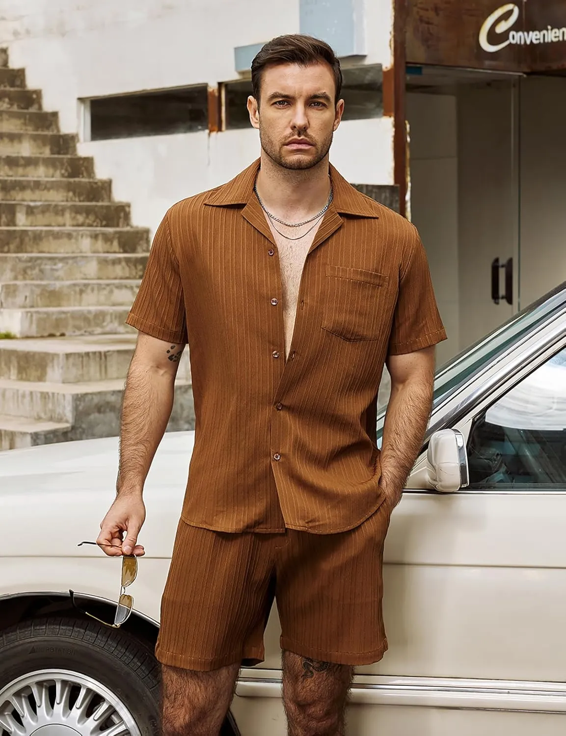 VATPAVE Mens Linen Shirts Casual Button Down Cuban Shirts Short Sleeve Summer Shirts Fashion Textured Beach Shirt with Pocket
