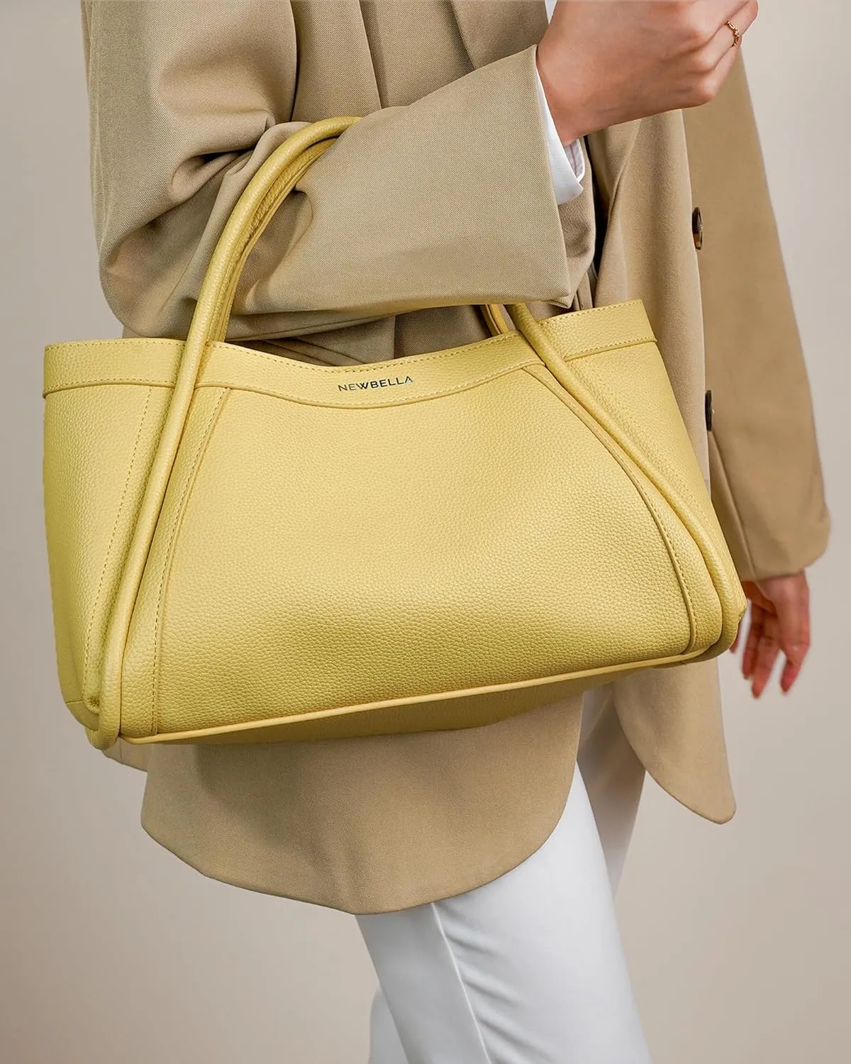 Vegan Leather Tote Bag for Women, Hobo Shoulder Bag, Crossbody Handbag with Matching Purse, Stylish Versatile