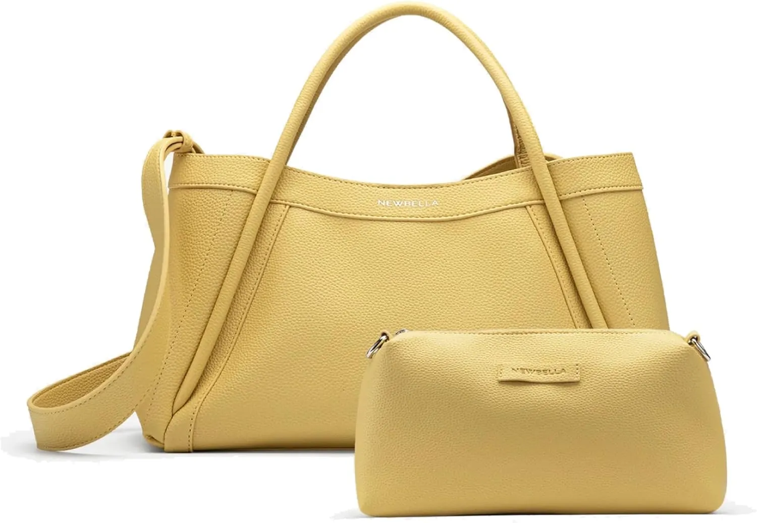 Vegan Leather Tote Bag for Women, Hobo Shoulder Bag, Crossbody Handbag with Matching Purse, Stylish Versatile
