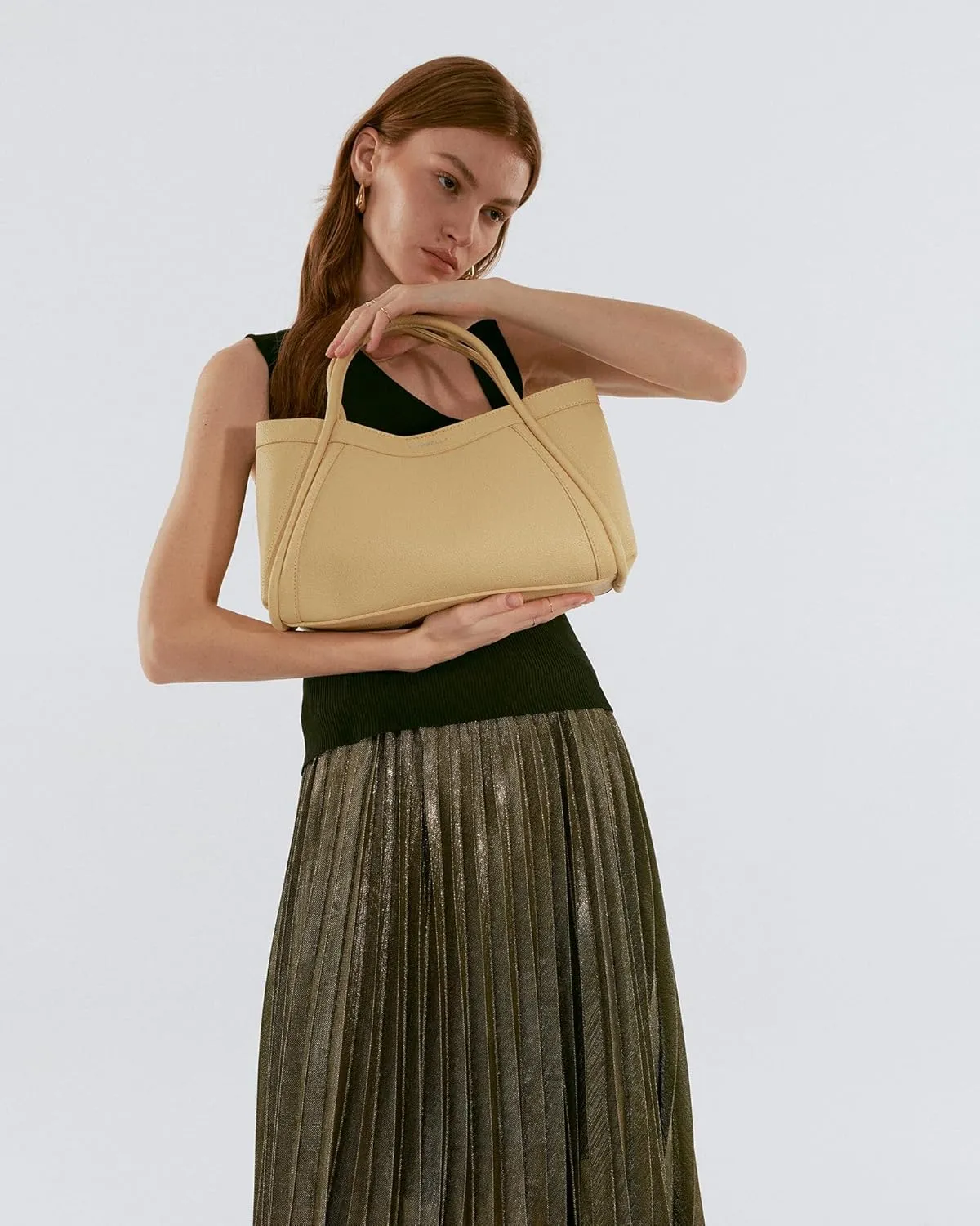 Vegan Leather Tote Bag for Women, Hobo Shoulder Bag, Crossbody Handbag with Matching Purse, Stylish Versatile