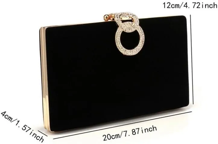 Velvet Versatile Clutch Purses European American Evening Bag