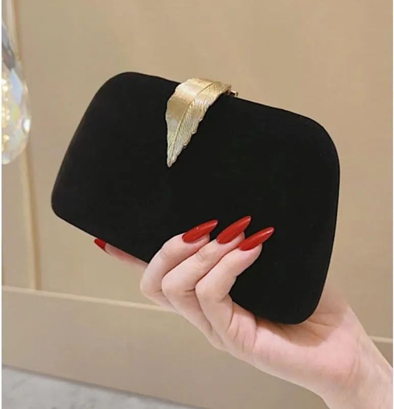 Velvet Women Evening Bag French Versatile Clutch Purses