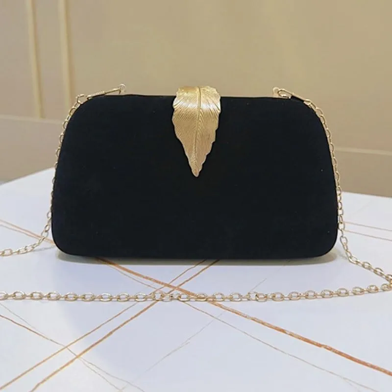 Velvet Women Evening Bag French Versatile Clutch Purses