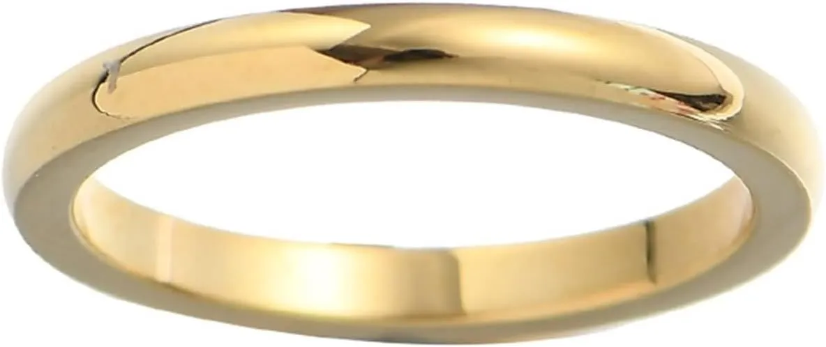 Vintage Rings Women, Stacking Ring Simple Polished Stainless Steel Jewelry Sets for Women
