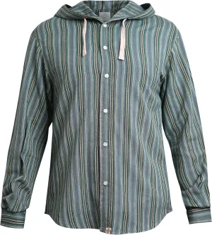 virblatt - Beach Shirts for Men | Cotton | Hippie Shirts Boho Summer Shirts for Men | Hooded | Cotton Shirt Casual Kurta