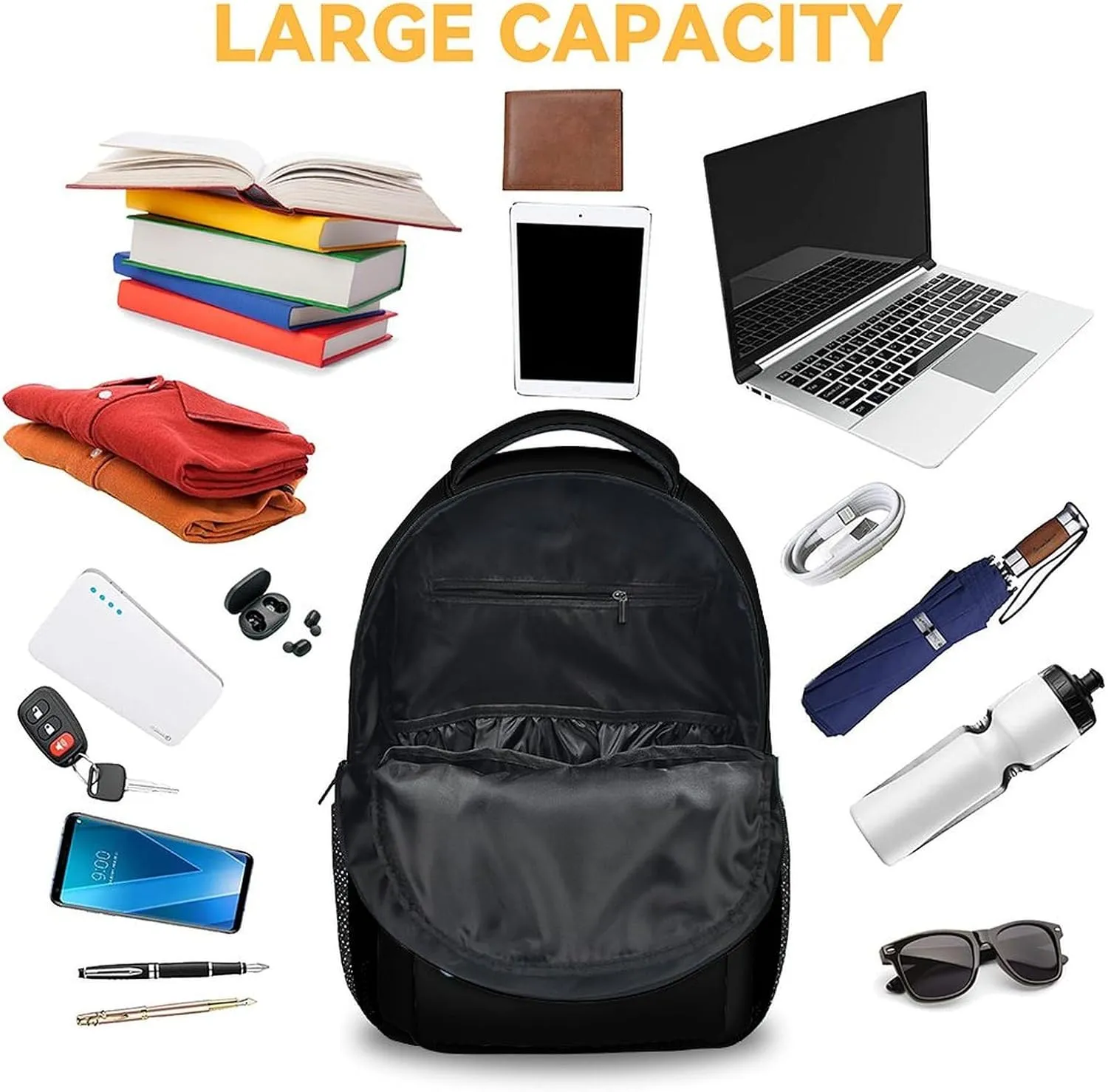 Volleyball Backpack for Boys, 16 Inch Black Backpacks for Kindergarten, Cool Durable Bookbag for Kids