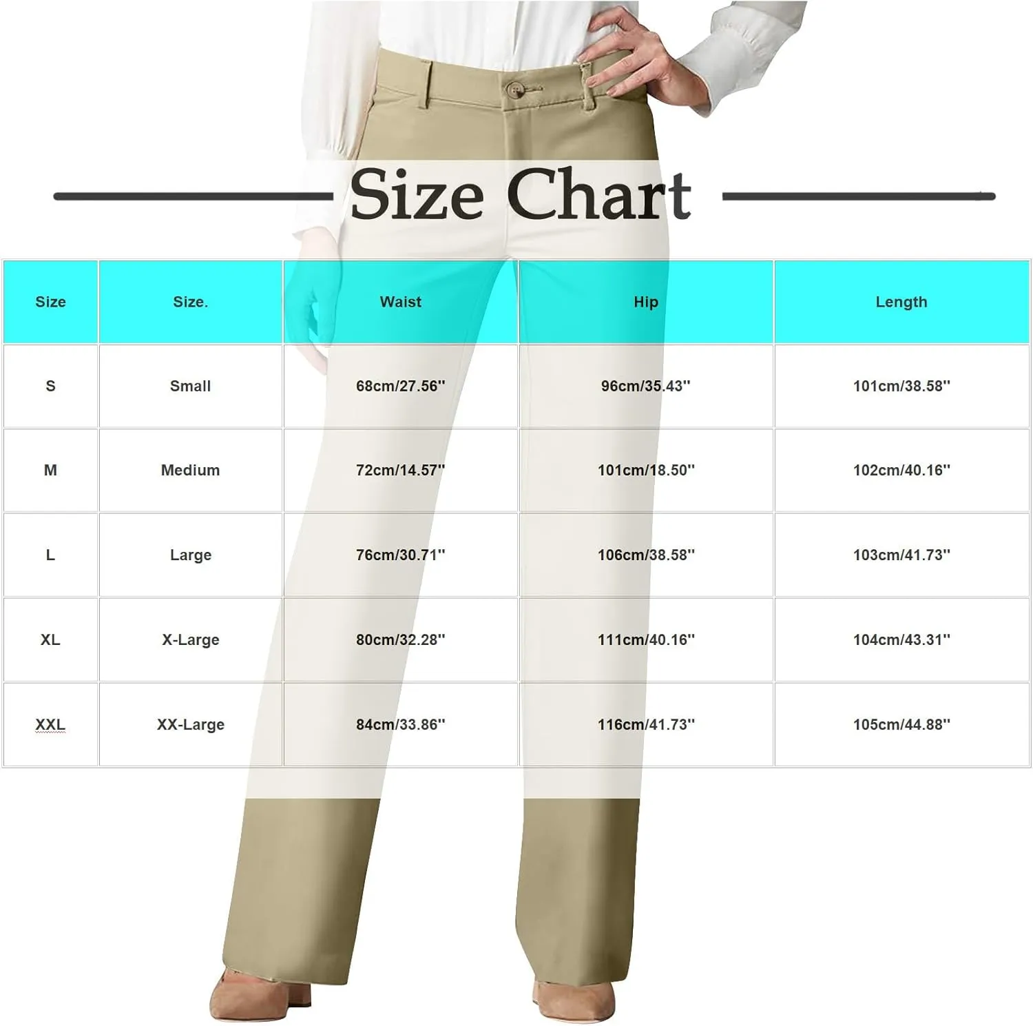 Women Dress Pants Flare Leggings Work Office Pant Wide Leg Slacks High Waist Bootcut Business Trousers Bottoms Clothes
