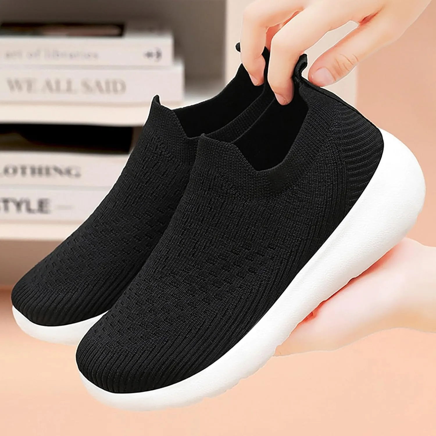Women Flat Shoes Slip-On Loafers Breathable Shoes Arch Support Soft Orthopedic Shoes Sneakers Slip on Flats Loafers