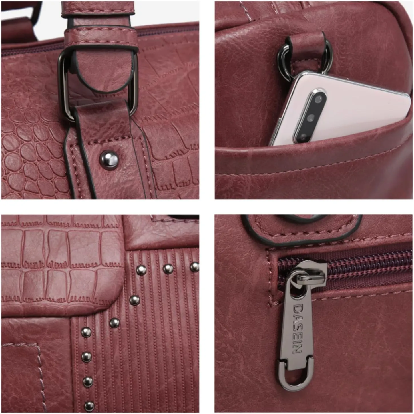 Women Soft Vegan Leather Barrel Bags Large Hobo Top Handle Work Totes Satchel Handbags Shoulder Purse (Coffee)