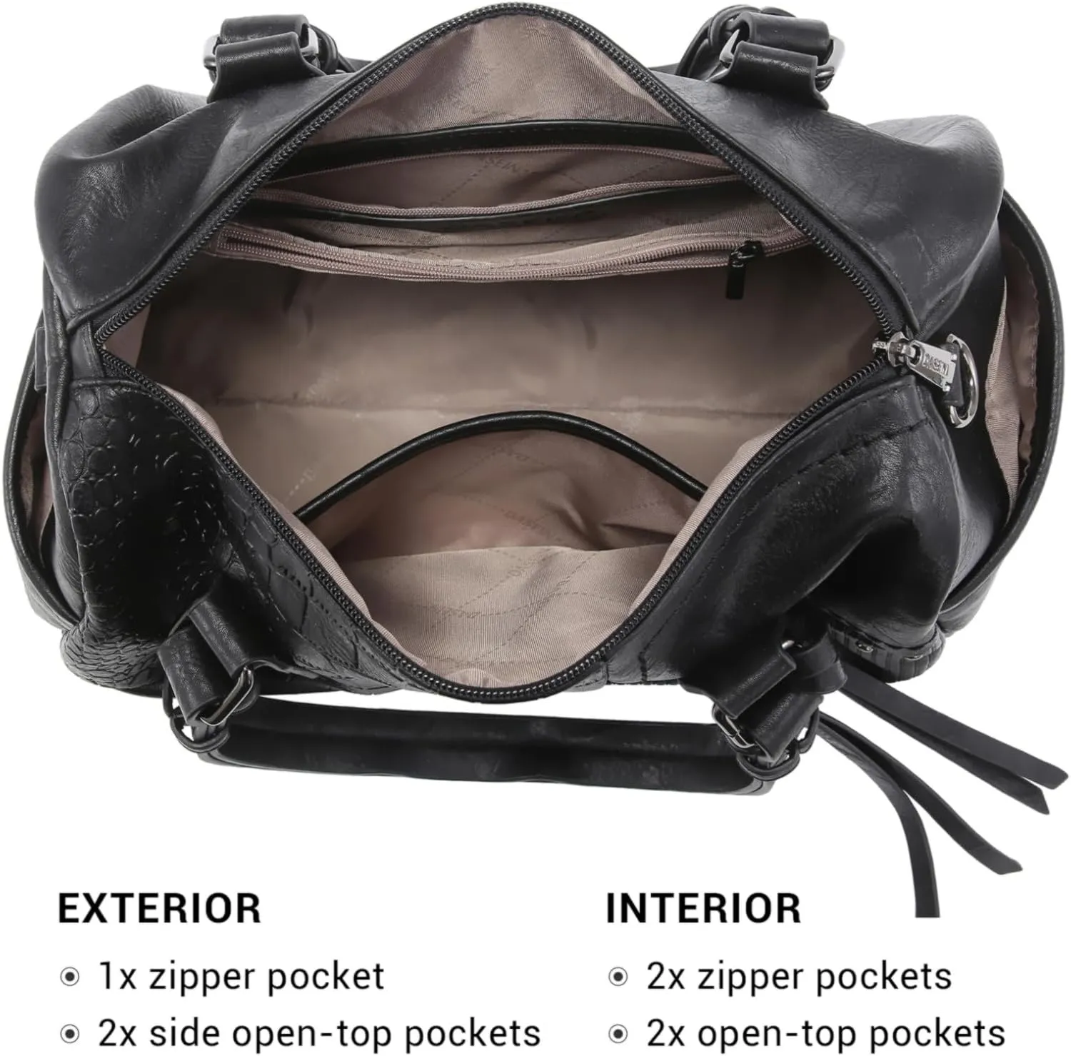 Women Soft Vegan Leather Barrel Bags Large Hobo Top Handle Work Totes Satchel Handbags Shoulder Purse (Coffee)