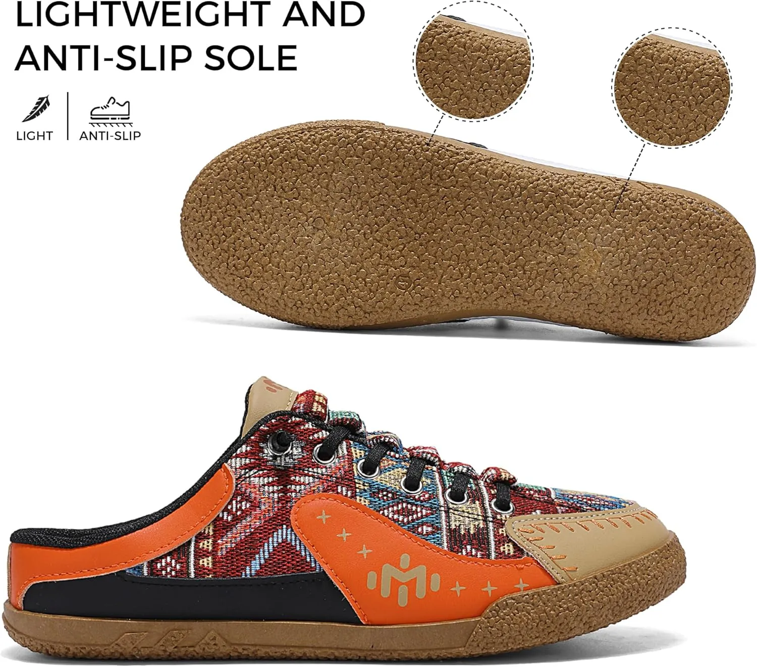 Women's Casual Canvas Loafers Slip On Sneakers - Embroidered Ethnic Style Comfort Walking Shoes