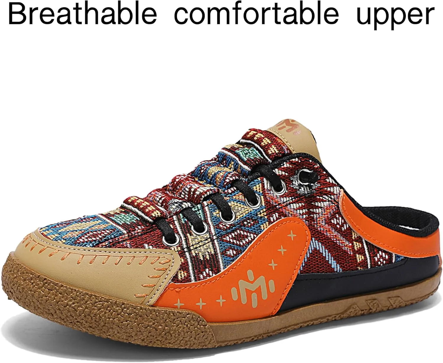 Women's Casual Canvas Loafers Slip On Sneakers - Embroidered Ethnic Style Comfort Walking Shoes