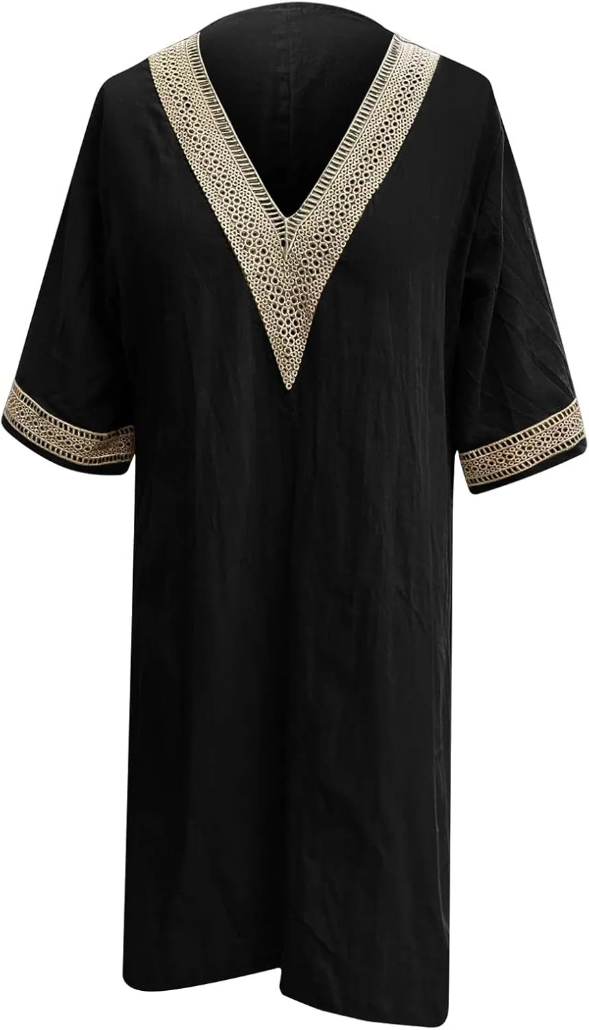Women's Casual Summer Dresses Ruffle Sleeve V-Neck A-Line Party Dress Solid Color Spring Midi Sundress S-3XL