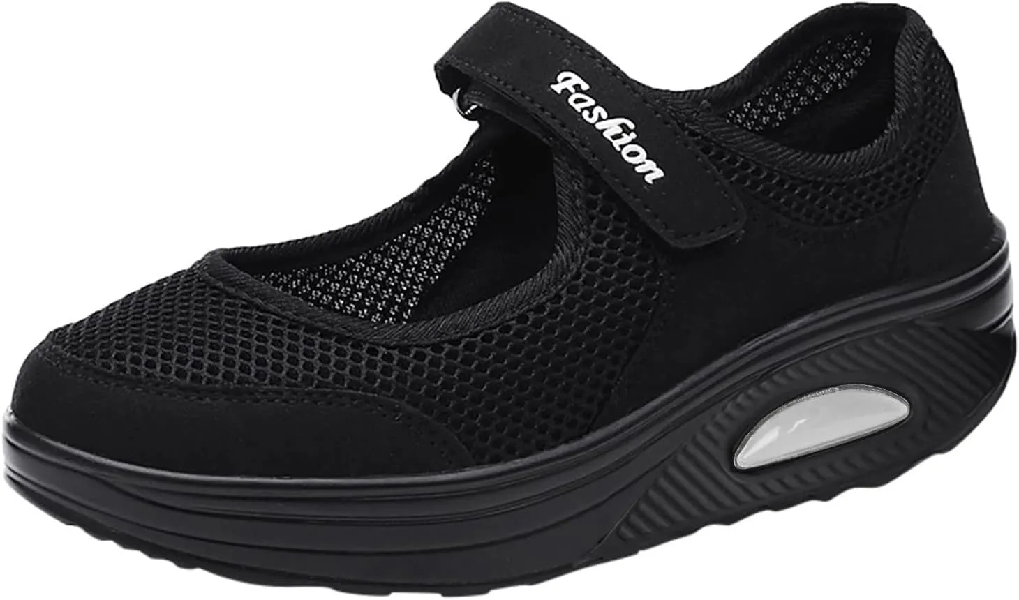 Women's Mary Jane Sneakers Lightweight Comfortable Walking Shoes Breathable Orthopedic Sneakers Platform Mesh Sandals