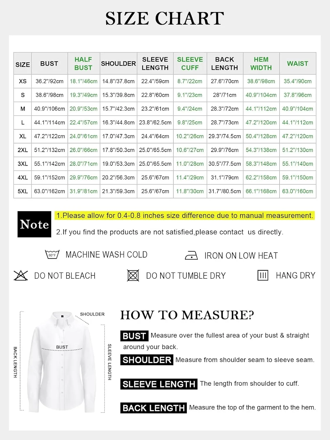 Womens Oxford Shirts Button Down Shirts Cotton Dress Shirts Long Sleeve Collared Work Office Blouses Tunic Tops