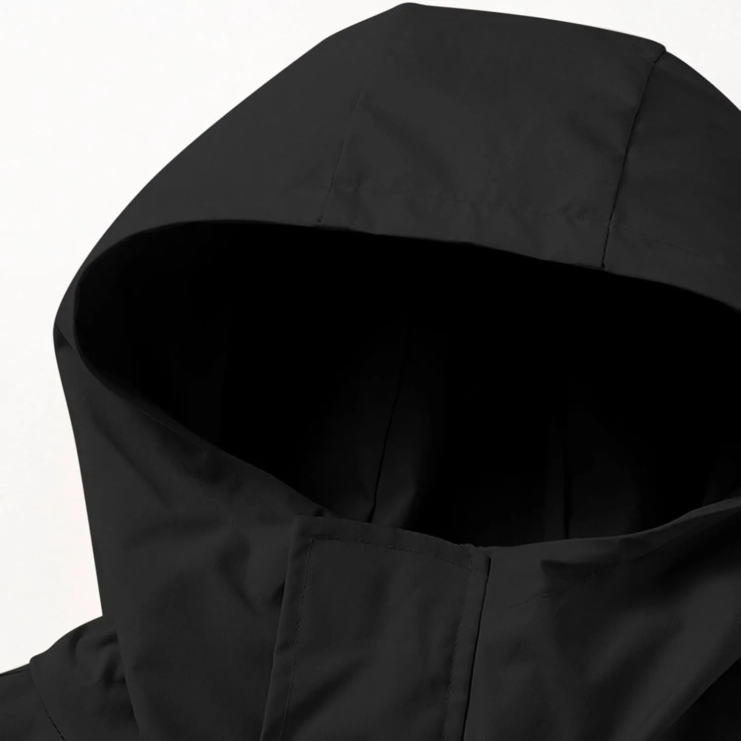 Women's Plus Size Waterproof Shell Jacket Unisex Windbreaker Hooded Rain Coat for Outdoor Hiking Climbing Traveling