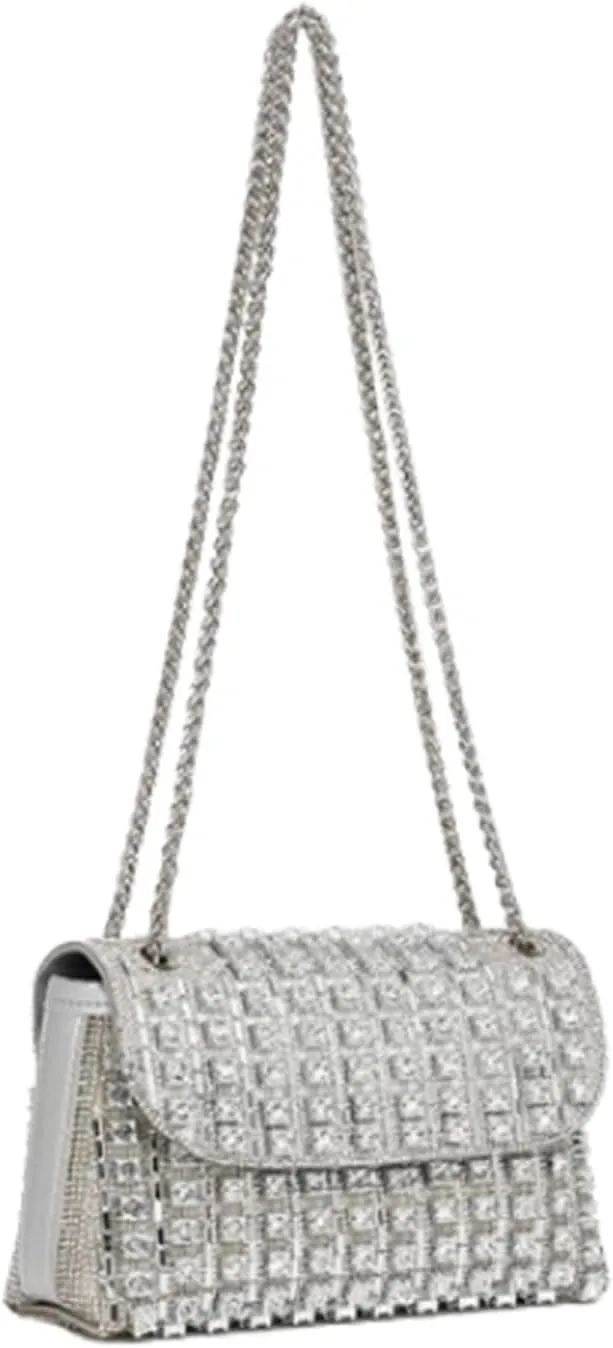 Women's Rhinestone Decorated Evening Bag,Rhinestone Clutch Purses,Chain Mini Phone Bag