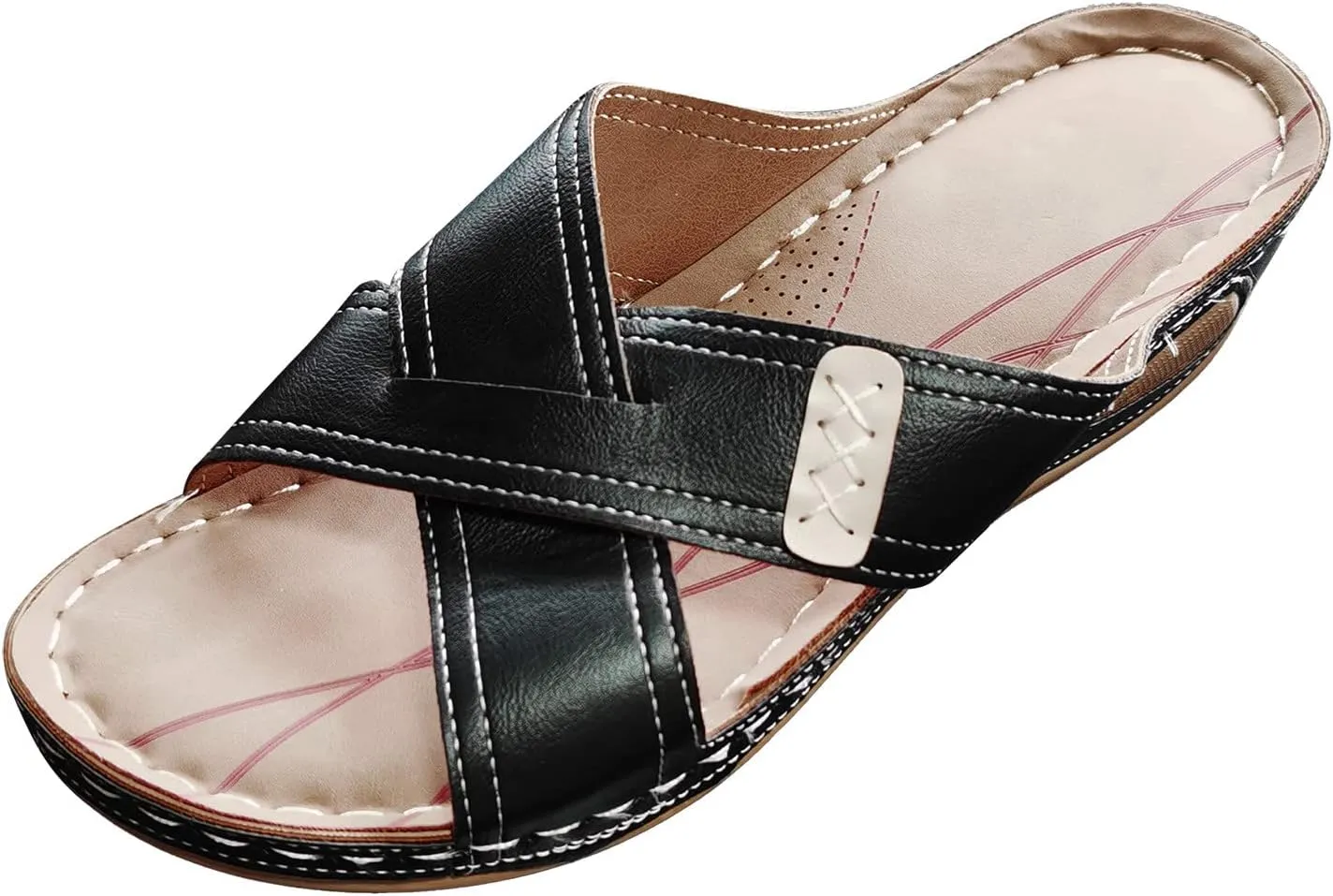 Women's Sandals Arch Support Sandals for Women Dressy Summer Women Summer Sandals Comfortable Sandals Women Waterproof Walking Shoes Women Lightweight Nude Lace Up Heels