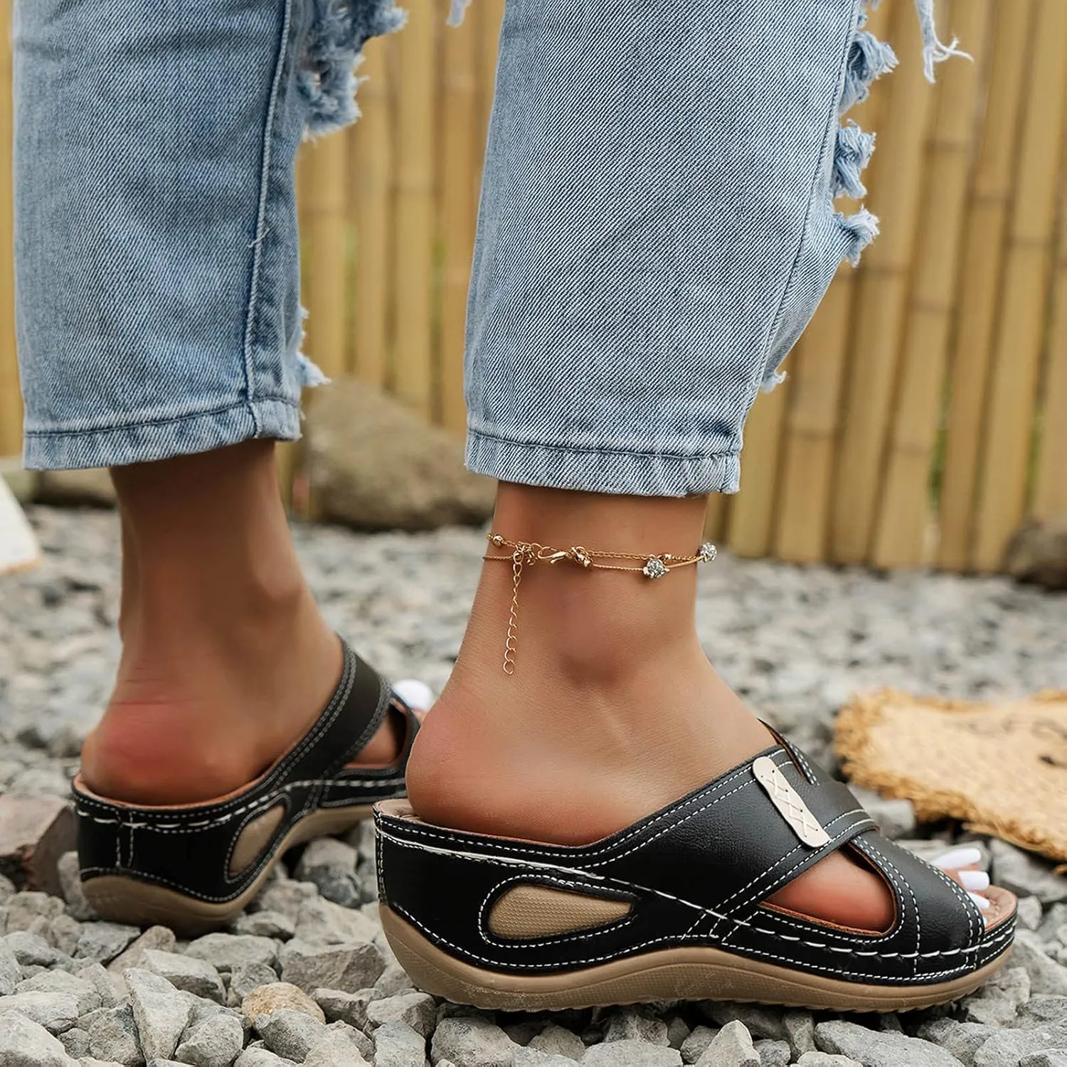 Women's Sandals Arch Support Sandals for Women Dressy Summer Women Summer Sandals Comfortable Sandals Women Waterproof Walking Shoes Women Lightweight Nude Lace Up Heels