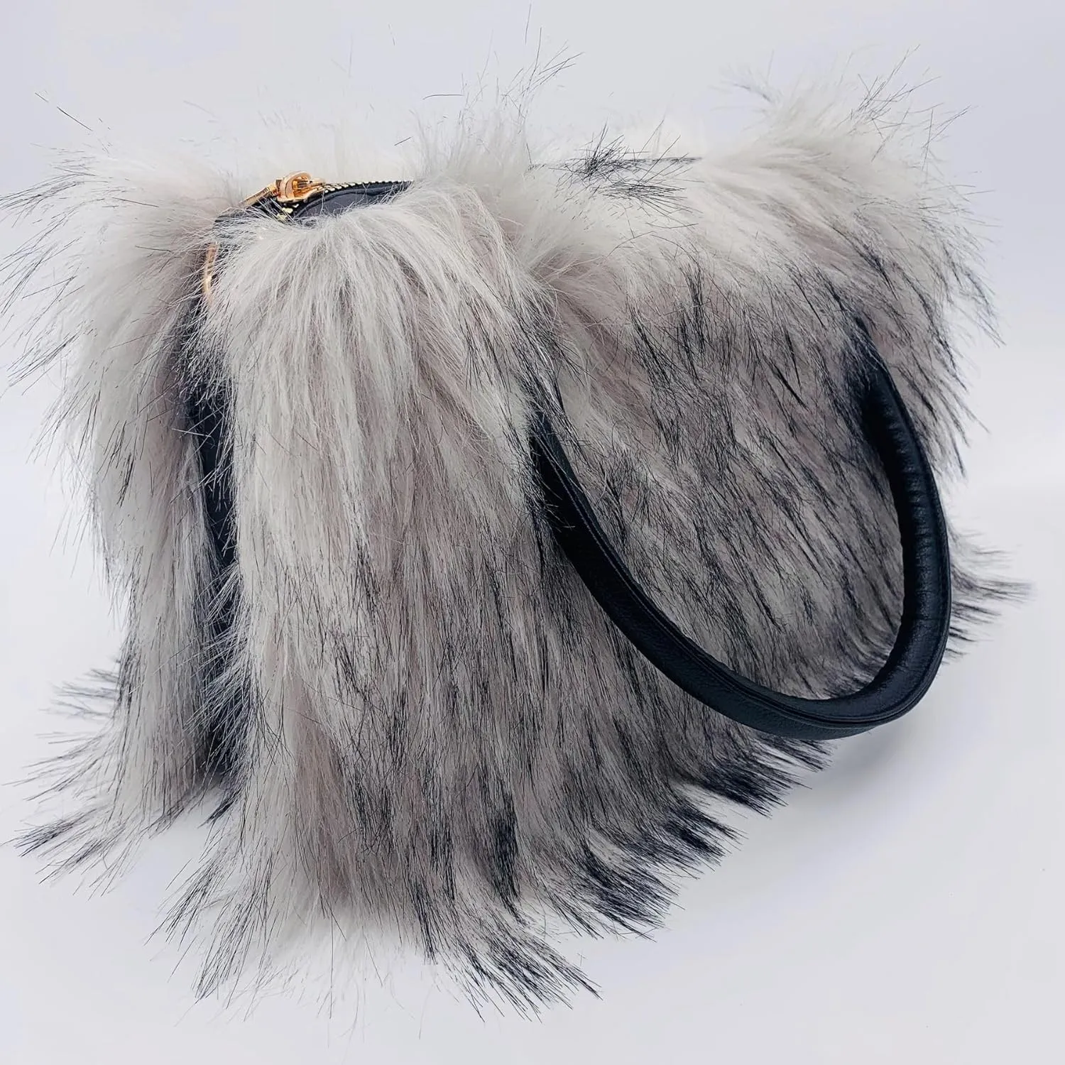 Women's Shoulder Handbags Faux Fur Tote Bag Fluffy Satchel Handbags for Women, Mom, Friend, Bridesmaids