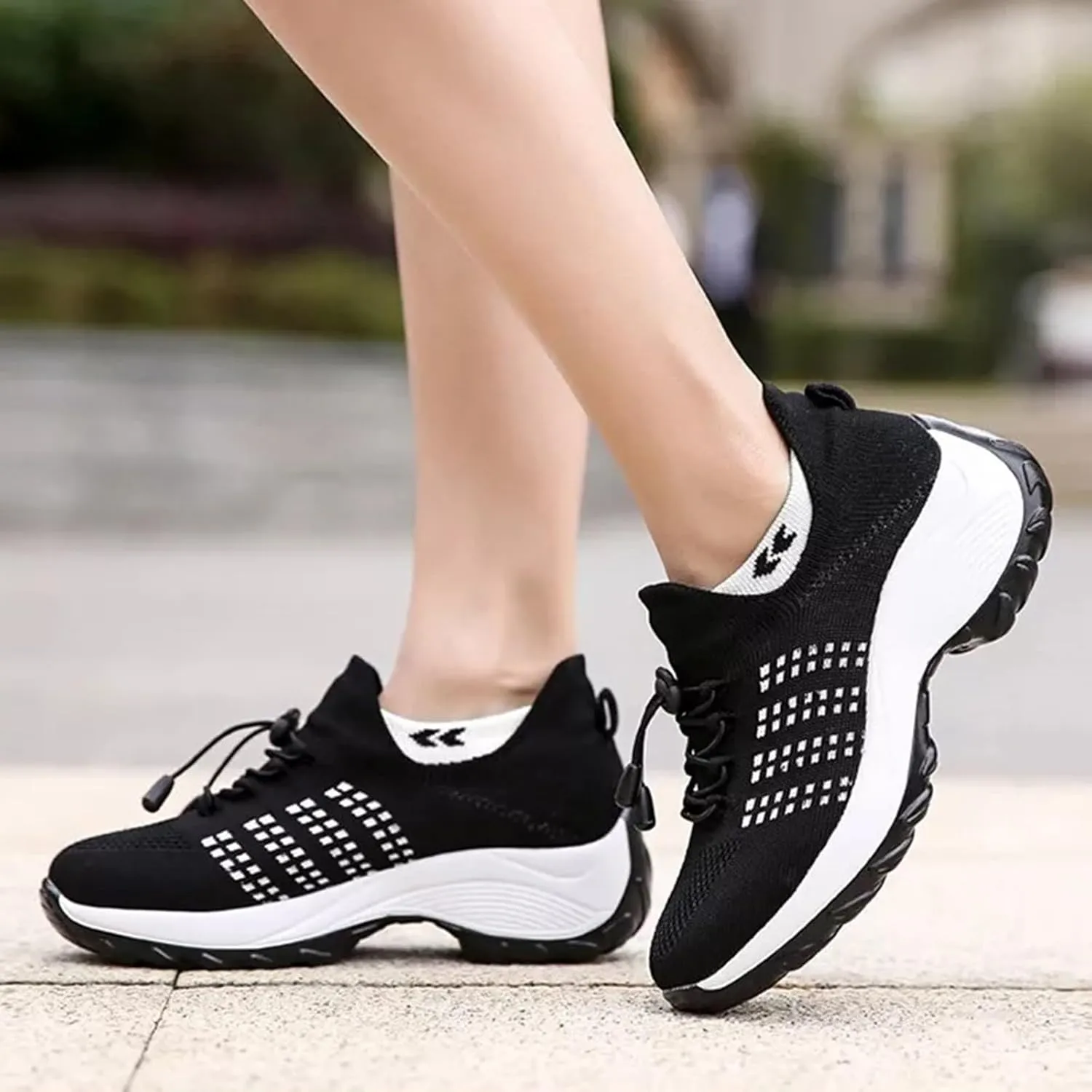 Womens Tennis Sneakers Athletic Running Shoes Lightweight Walking Shoes Mesh Breathable Gym Work Fashion Sneakers