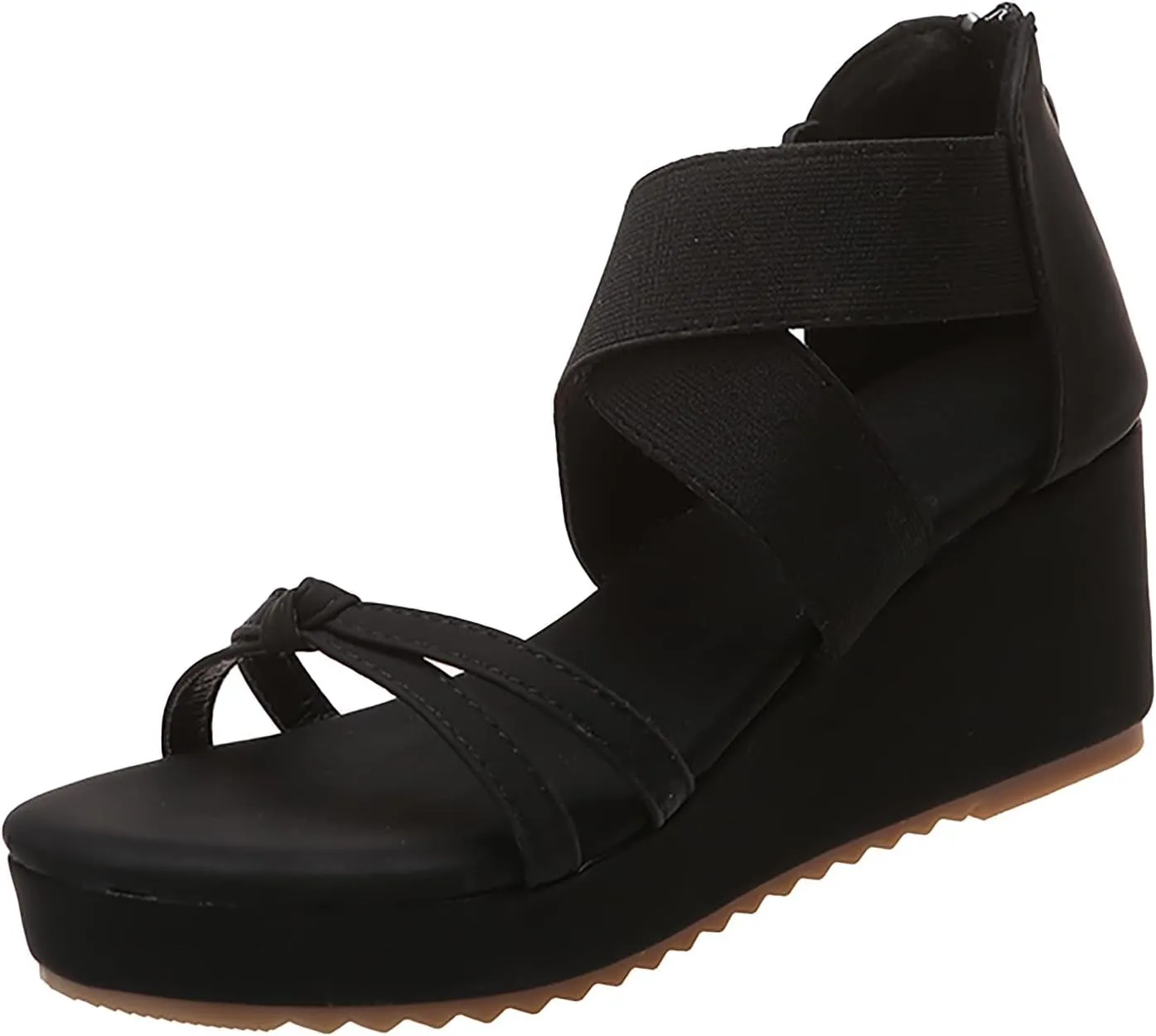 Women's Wedge Sandals with Plantar Fasciitis Slip On Wedge Sandal Comfortable Shoes Summer Beach Cool Shoes