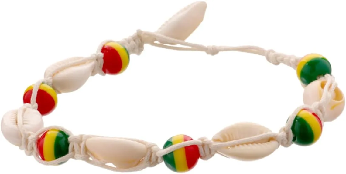 Wood Bead Anklet Ankle Chain Shell Fashion Jewelry Knitted Anklet Beach Wedding Party Accessory