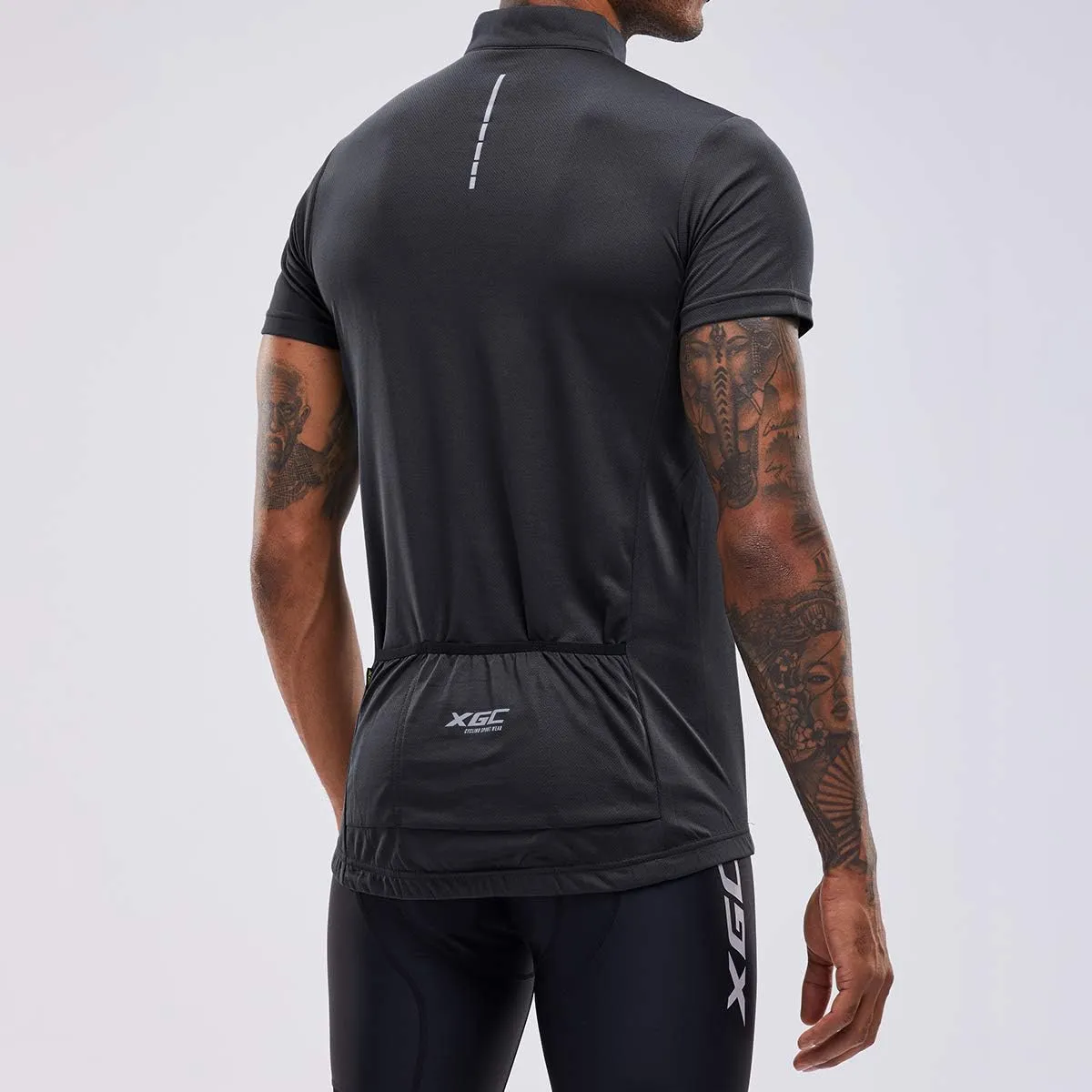 XGC Men's Short/Long Sleeve Cycling Jersey Bike Jerseys Cycle Biking Shirt with Quick Dry Breathable Fabric