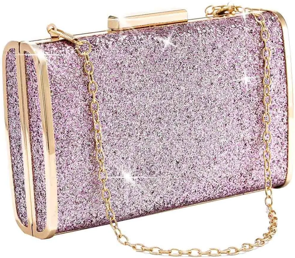 Yokawe Women's Evening Clutch Bag Sequin Purse Bride Wedding Prom Party Handbags